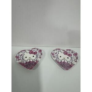 Hello Kitty Mini Plate Set Sanrio Vintage - Heart Shaped